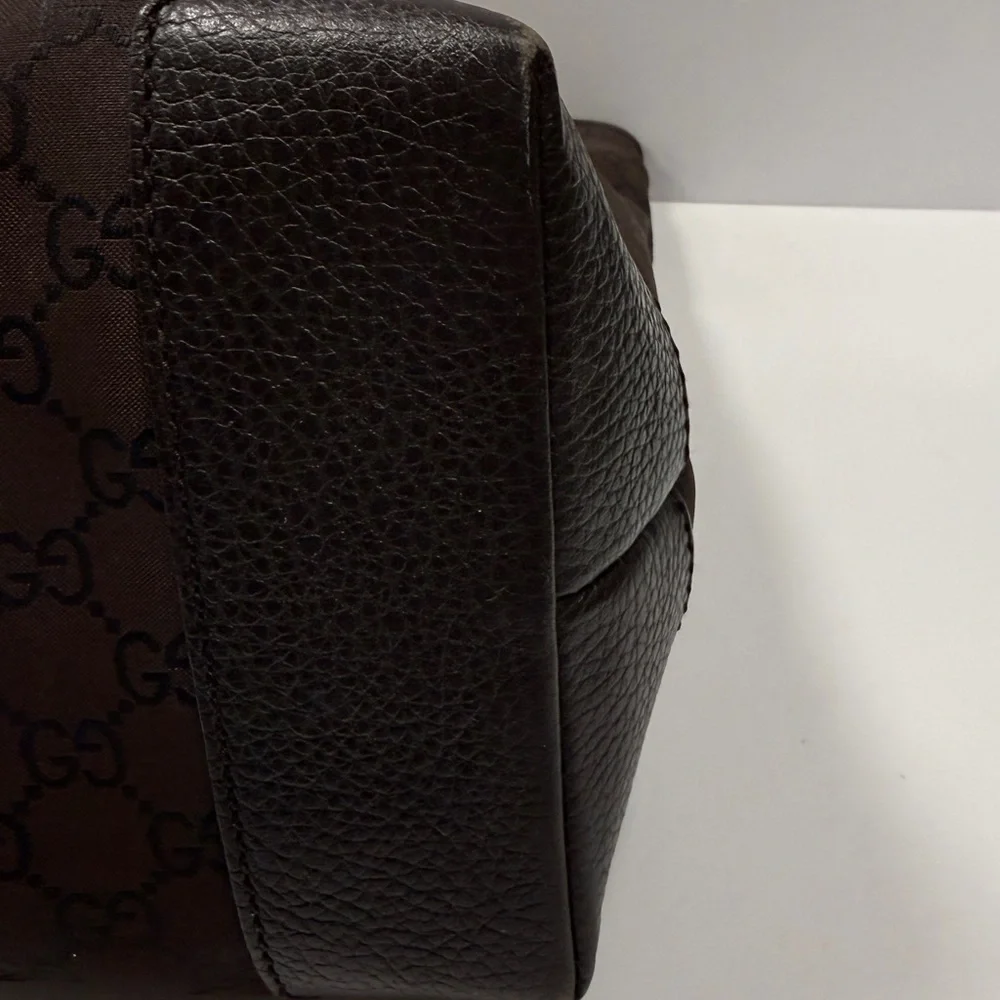 Gucci Dark Brown Monogram Briefcase